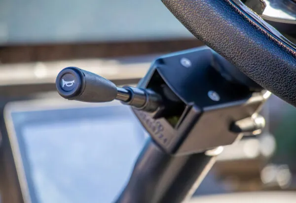 Turn signal stalk on EPIC e60 golf cart for safe, street-legal operation
